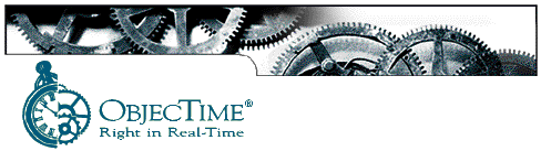 An older site header from a very early version of the ObjecTime website.